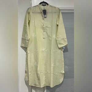 🔹CROSS STITCH Kurta & Organza Dupatta ( 2 piece )